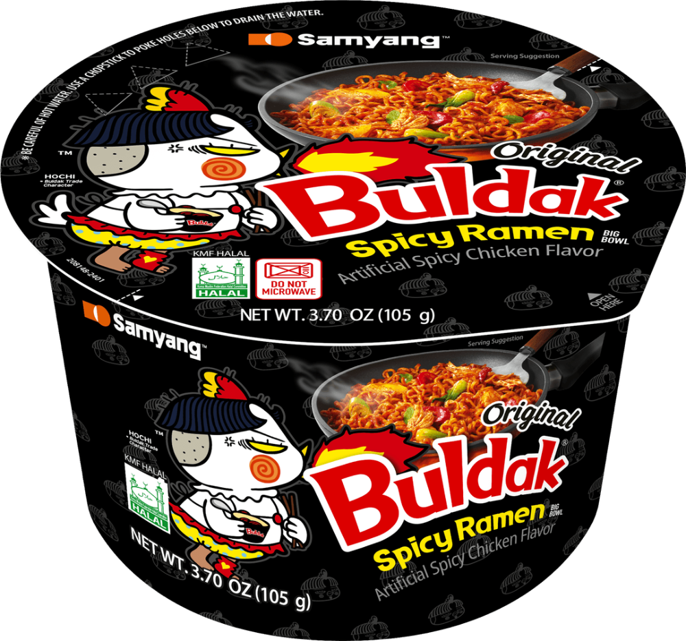 Buldak Ramen Black Hot Chicken Flavor Big Bowl