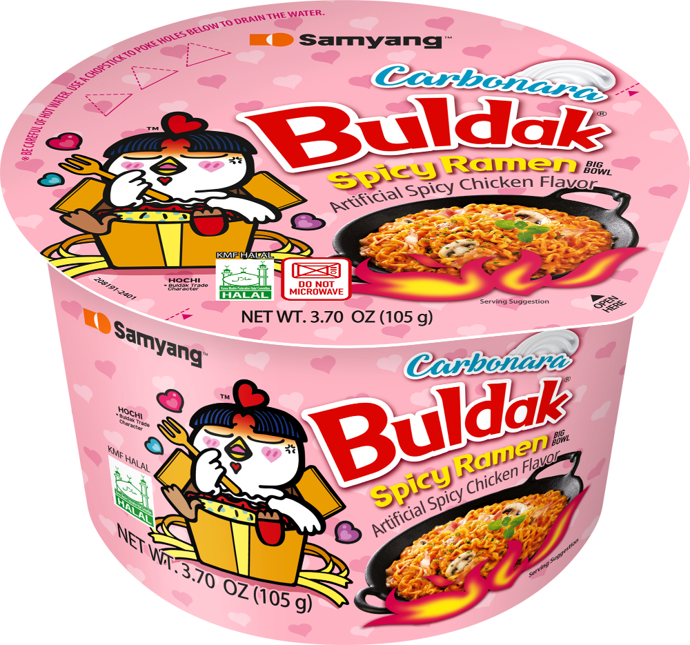 Buldak Ramen Carbonara Hot Chicken Big Bowl