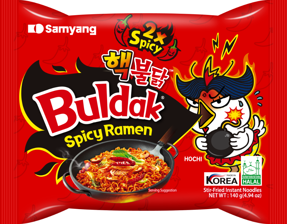 Buldak Spicy Ramen 2X Spicy Bolsa