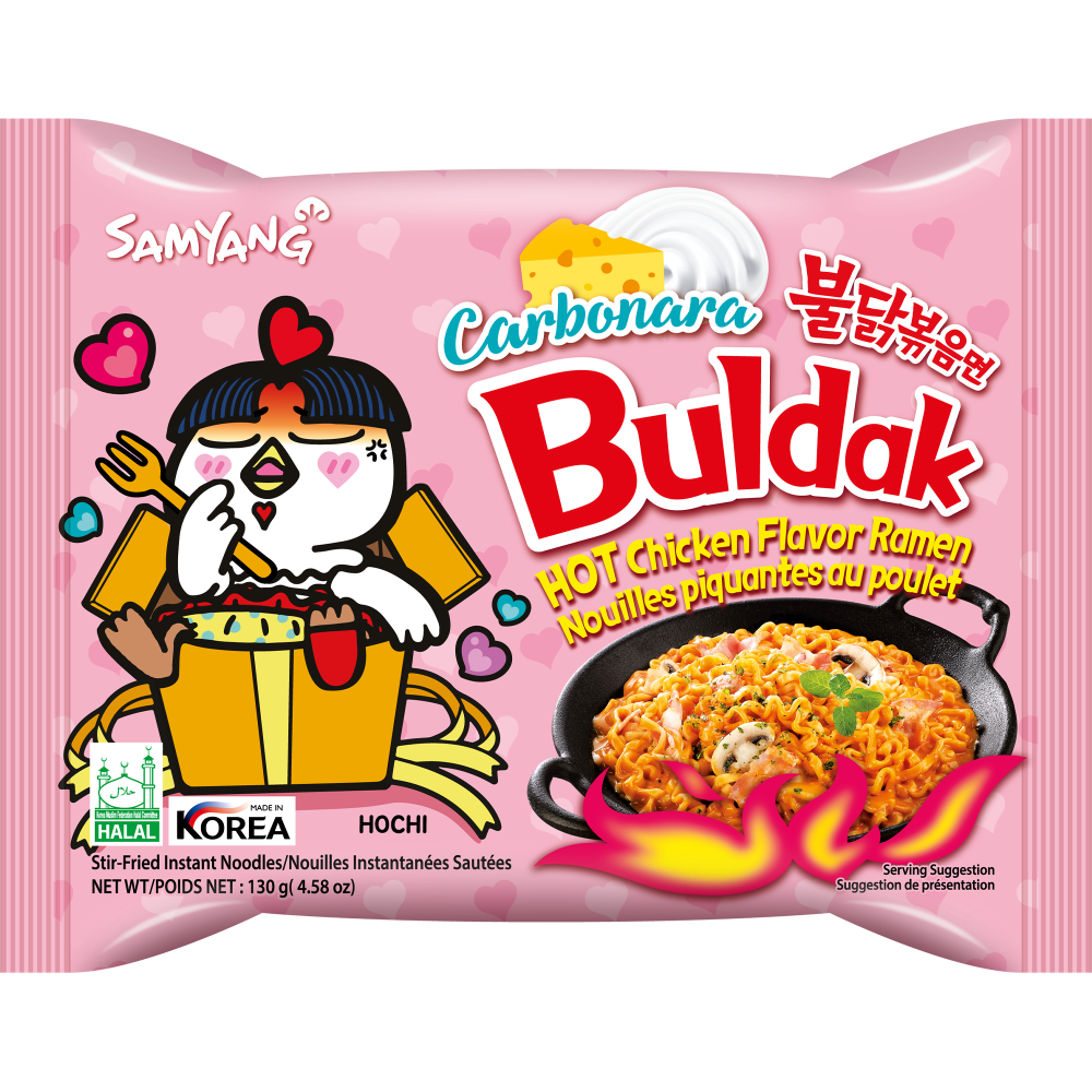 Buldak Hot Chicken Carbonara Ramen Bolsa