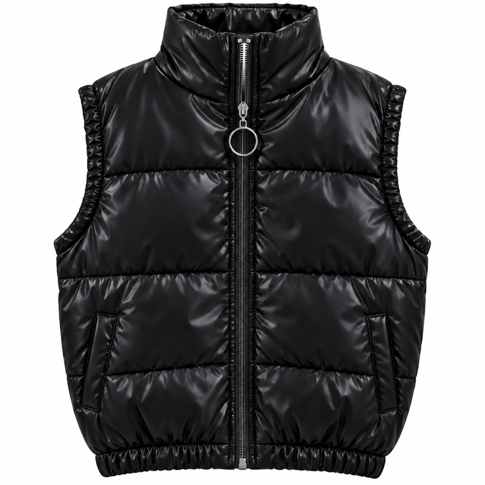chaleco acolchonado negro