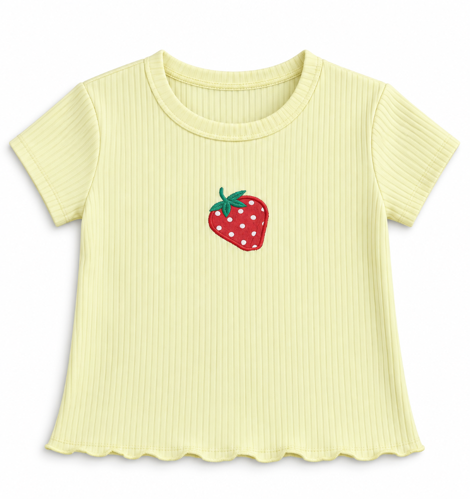 blusa amarilla fresa