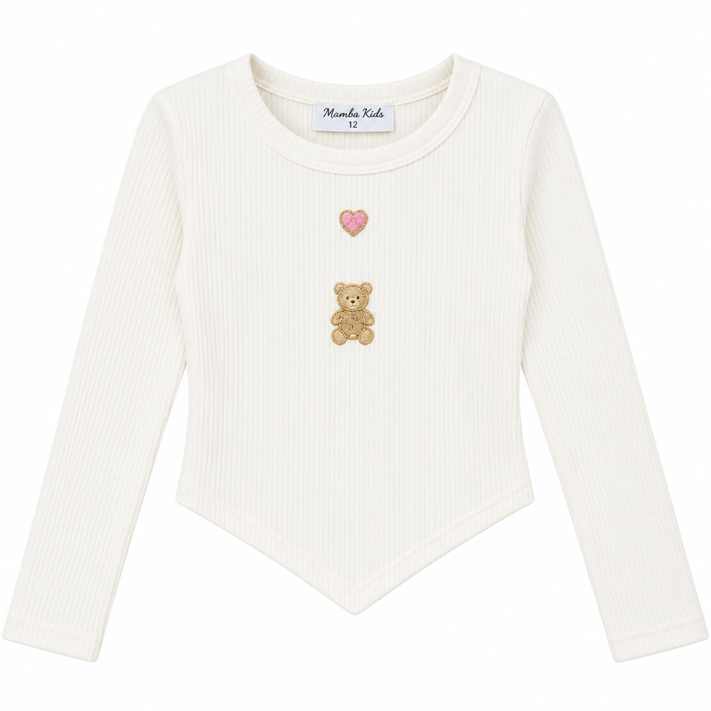 blusa osito y corazon