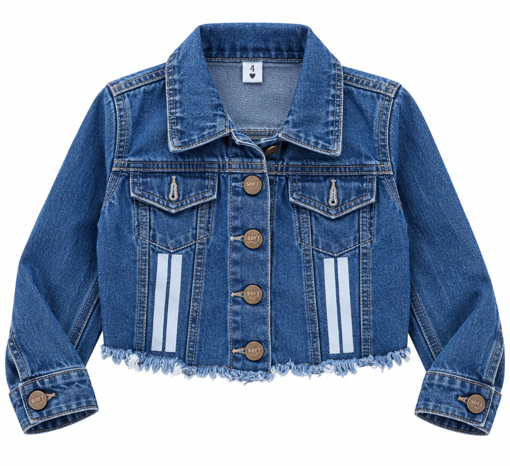 chaqueta jean infantil urban crop