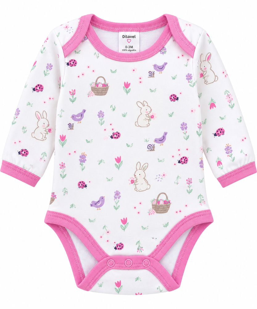 body estampado conejitos