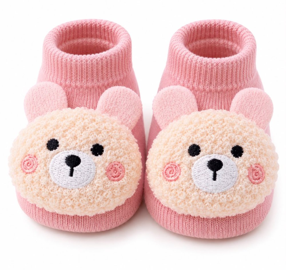 medias rosa osito peluche