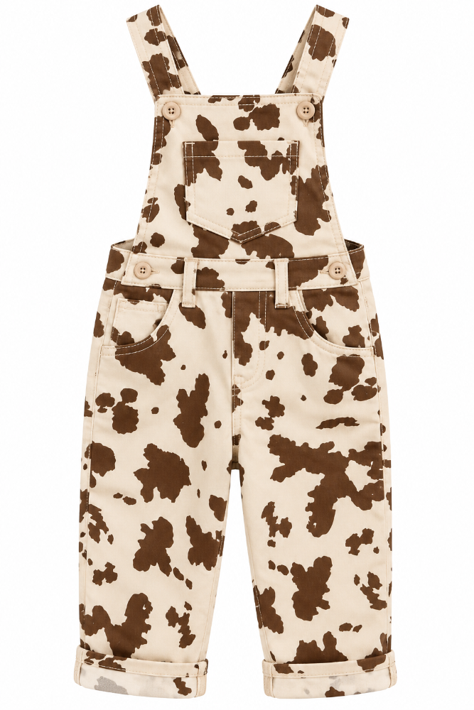 overol animal print crema