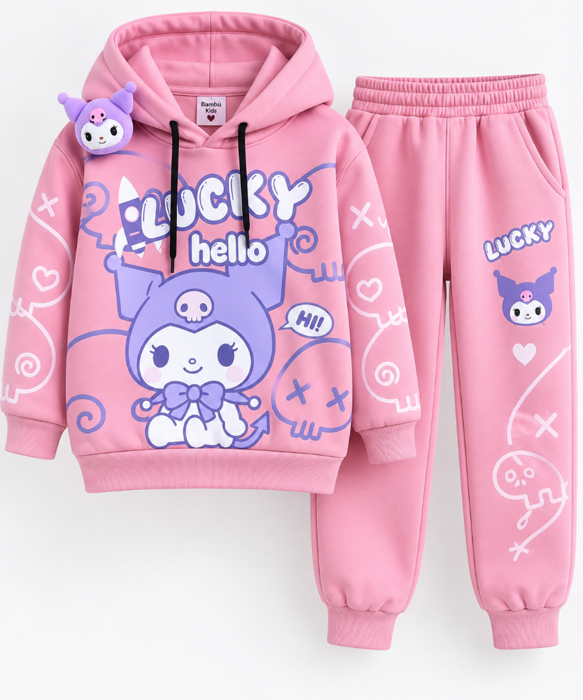 sudadera niña lucky kuromi 2 piezas