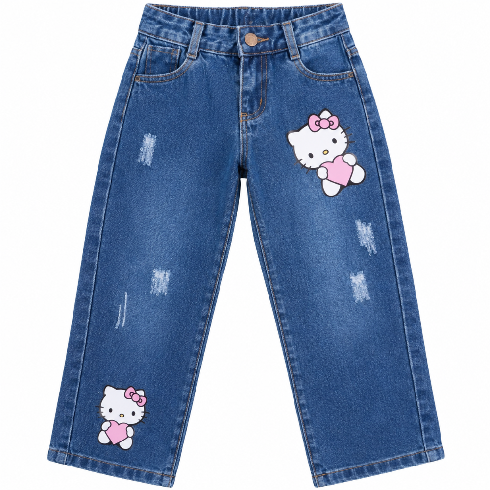 jean hello kitty rosa