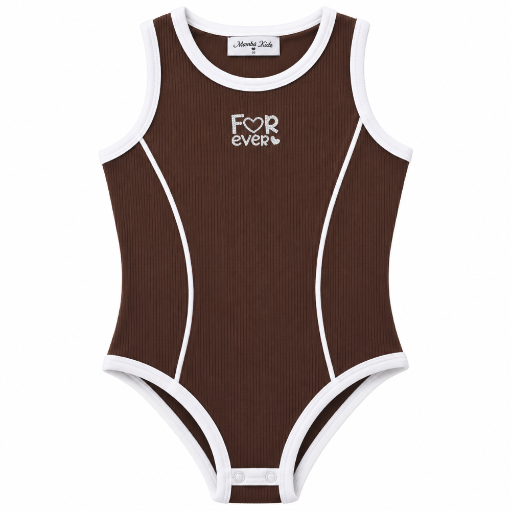 Body cafe sport con contraste blanco