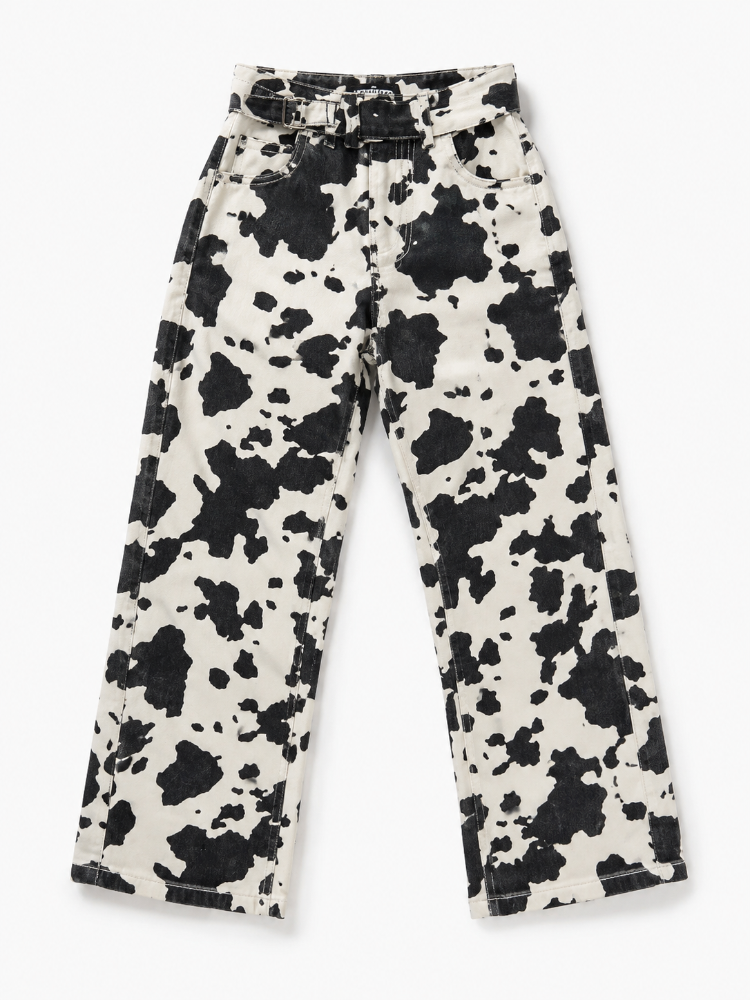 jean animal print vaca