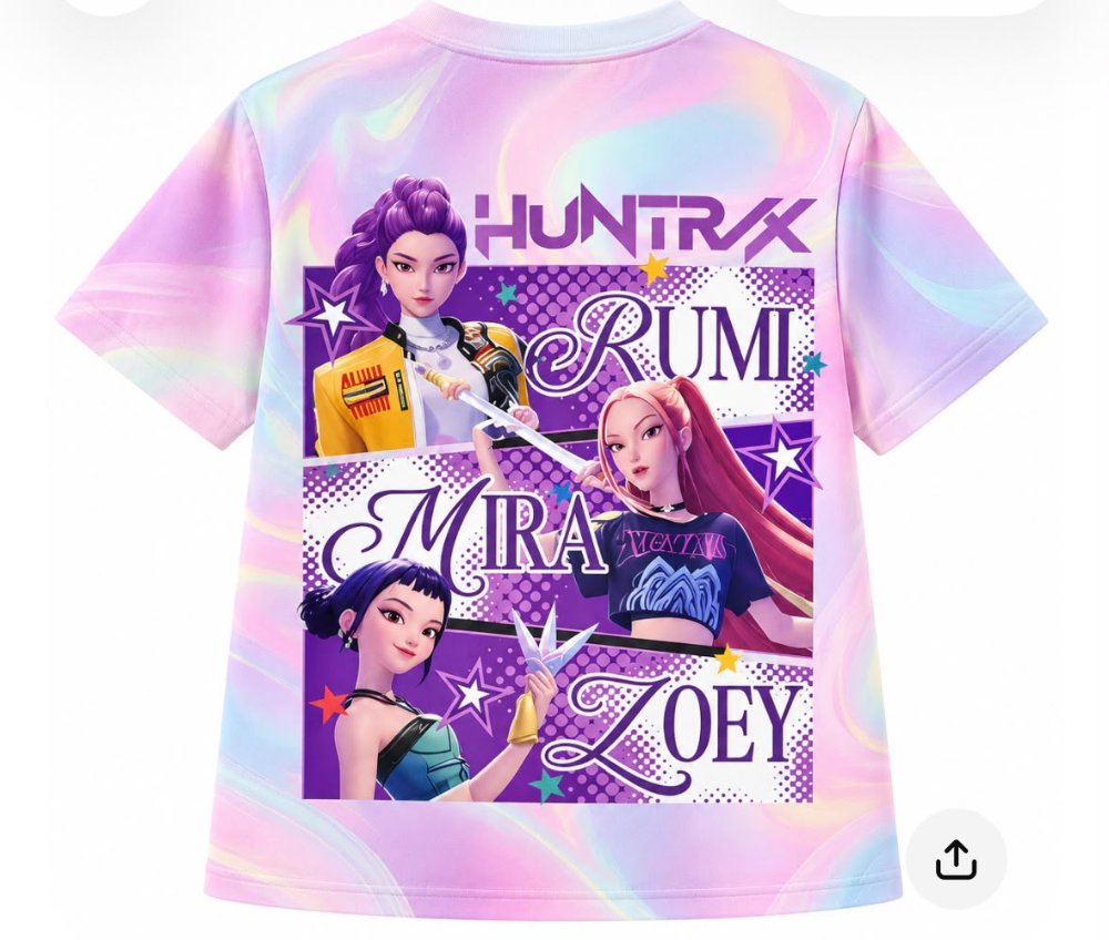 camiseta k-pop rosada