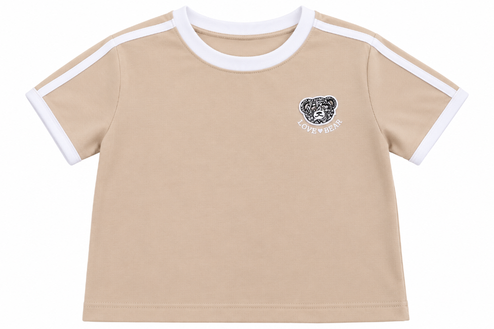 camiseta beige love bear