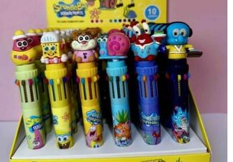 BOLIGRAFO 10 MINAS BOB ESPONJO Y SUS AMIG OS
