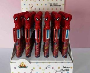 BOLIGRAFO 6 MINAS SPIDERMAN