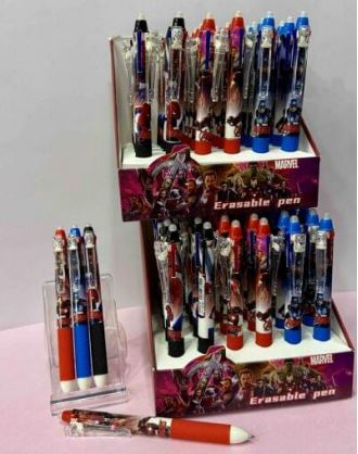 BOLIGRAFO 3 MINAS TINTA BORRABLE SUPER HEROES