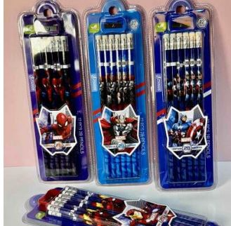LAPICES CON TAJALAPIZ SUPER H EROES