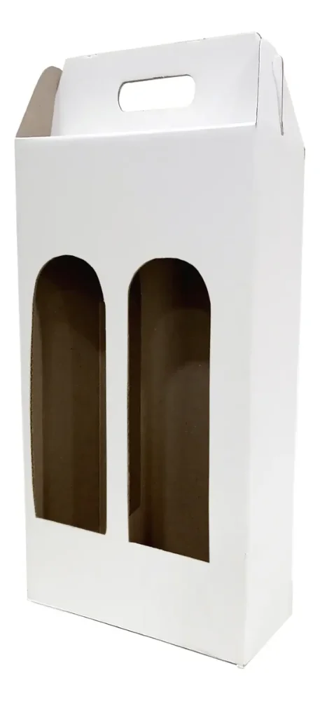 Estuche Carton Doble compartimento con Visor