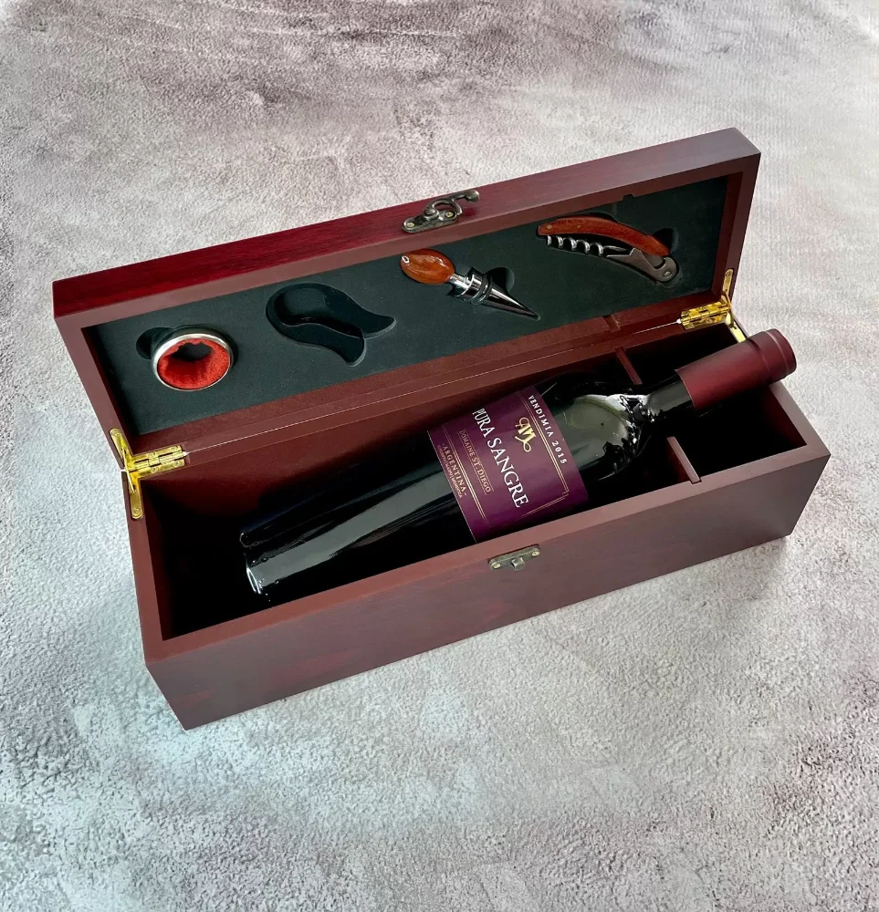 Estuche Madera con 4 accesorios