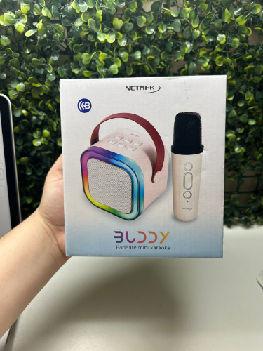 Parlante Netmak Bt Karaoke con microfono