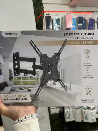 Soporte tv netmak con giro 32 a 60 pulg