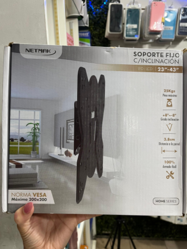 Soporte tv netmak fijo 23 a 43 pulg