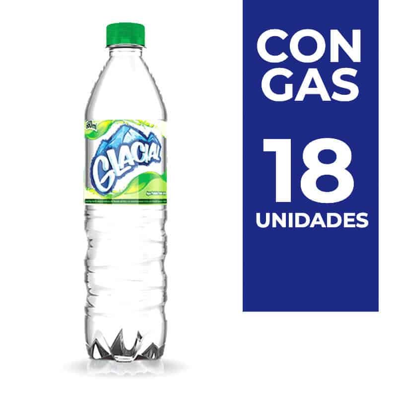 AGUA GLACIAL CON GAS P 620 ML