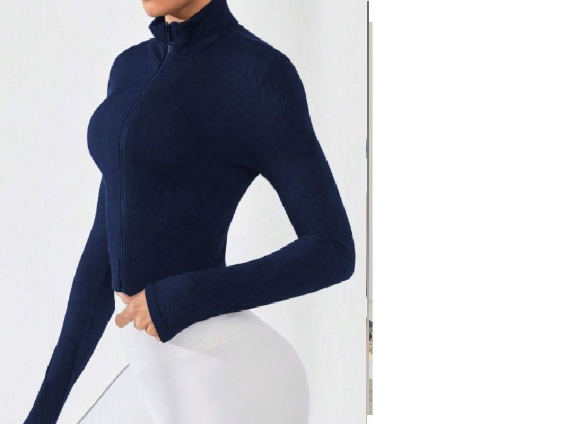 Chaqueta deportiva de manga larga con cuello alto