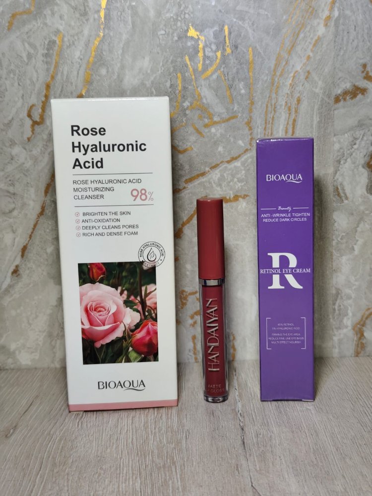 Combo  De Jabon, Labial Mate y Contorno De Ojos