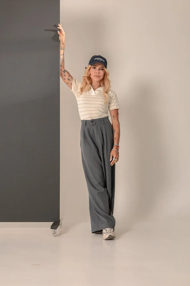 P - Tshirt Gola Polo Comfort Off Listras Pretas