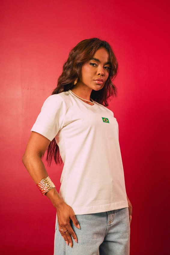 G - Tshirt Bandeirinha do Brasil