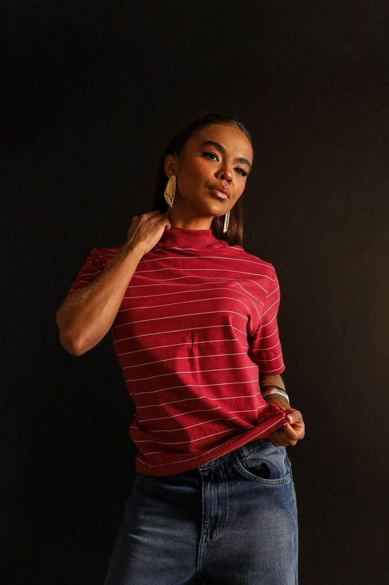 P - Tshirt Gola Alta Duna Bordô Merlot