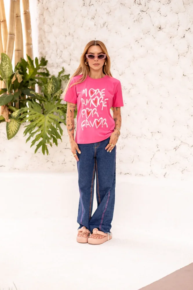 P - Tshirt More Amore Por Favor