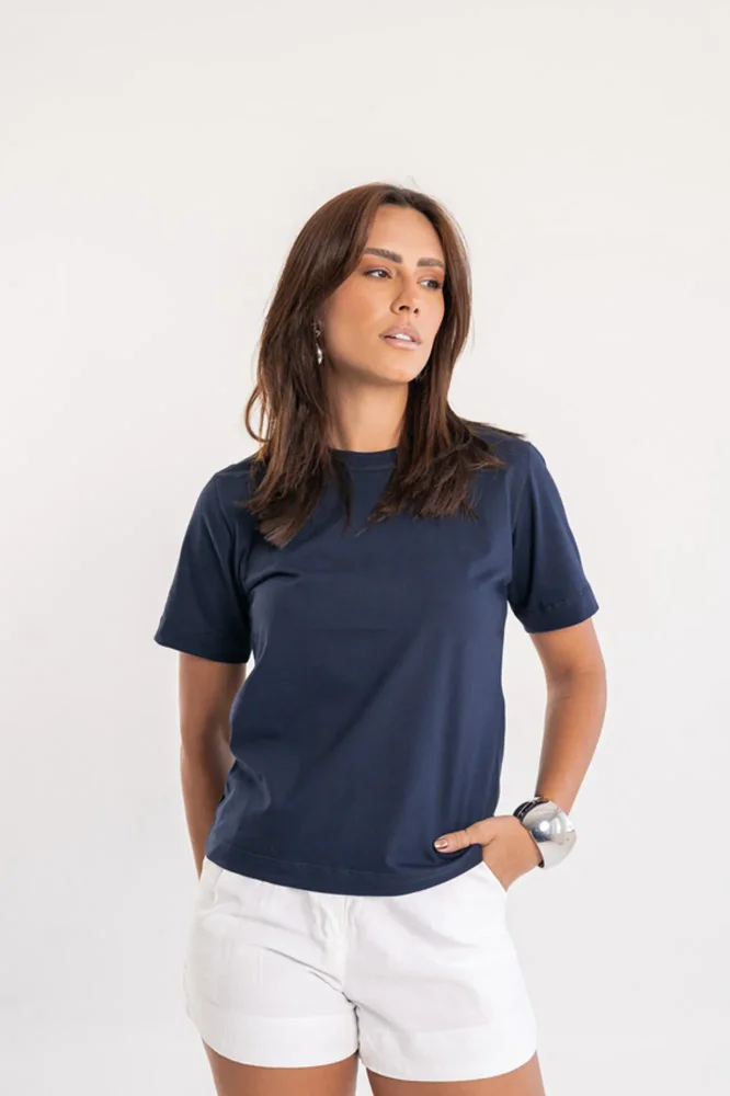 G3 - Tshirt Lisa Azul Dark Blue