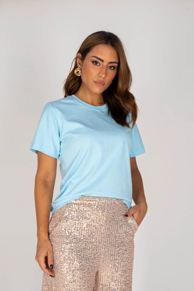 M - Tshirt Lisa Azul Skyway