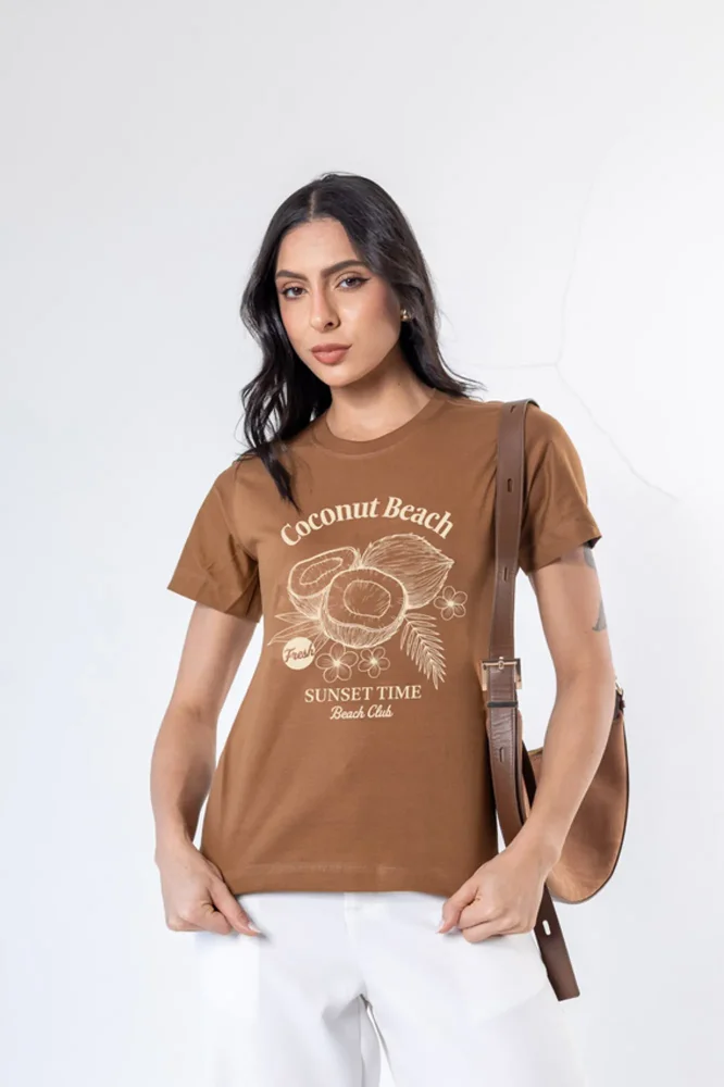 G3 - Tshirt Coconut Beach Sunset Time