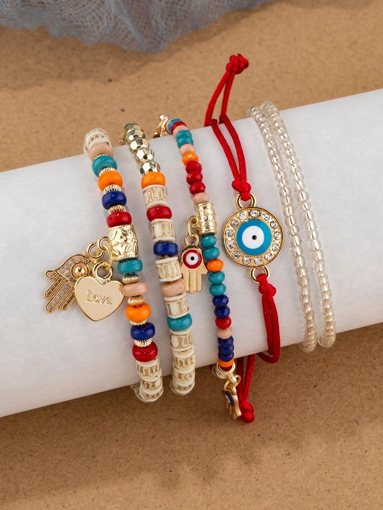 SET X6 PULSERAS OJO MALVADO