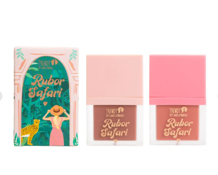 KIT DUO RUBOR LIQUIDO ZAFARI BLUSH TRENDY