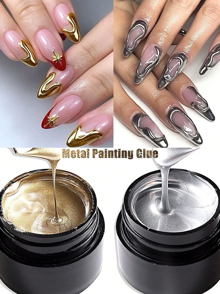 GEL METALIC UÑAS