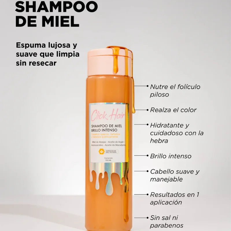 SHAMPOO DE MIEL BRILLO INTENSO