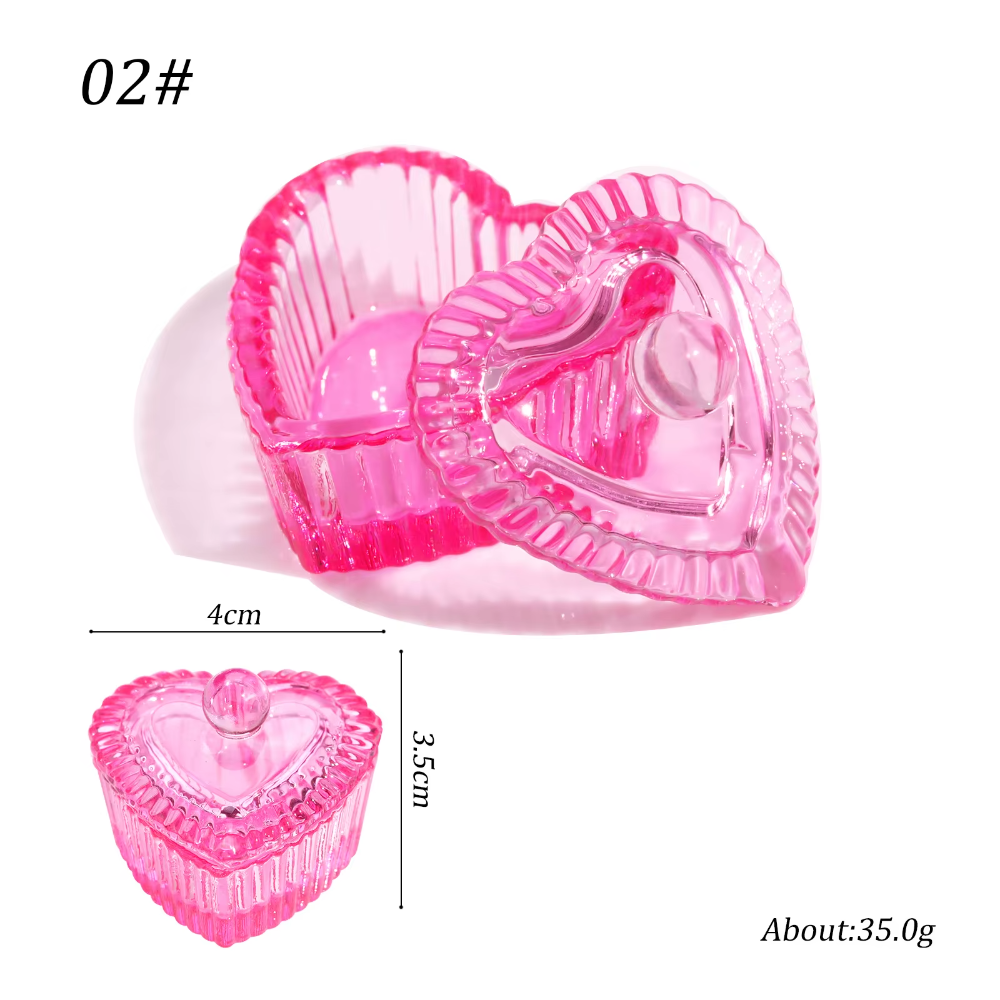 TAZAS DE VIDRIO ROSADA