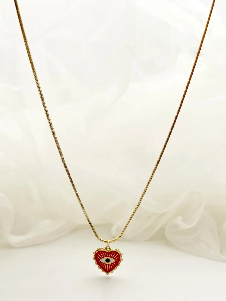 COLLAR OJO DE CORAZON