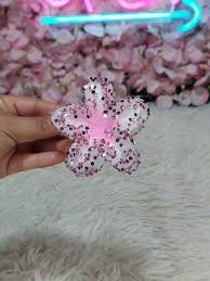MINI PINZA FLOR HAWAI ESCARCHADA