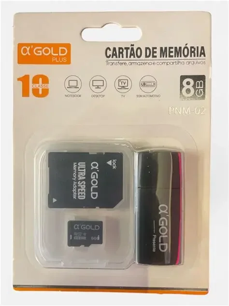 Cartão de Memória 8gb A'gold