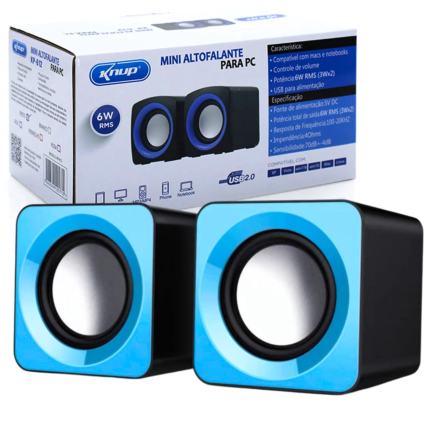 Caixa de Som Para PC e Notebook USB Knup Kp-609