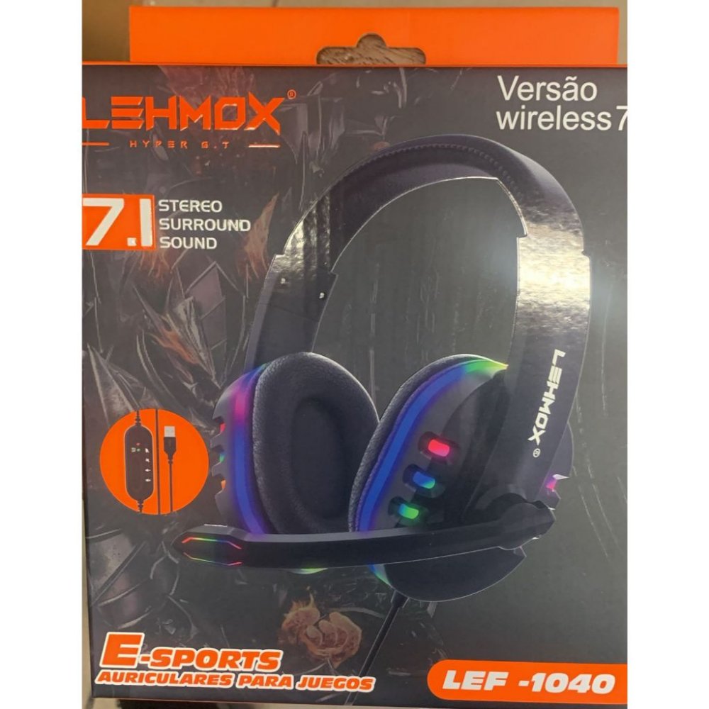 Fone De Ouvido C/F Gamer LEF-1040 LEHMOX