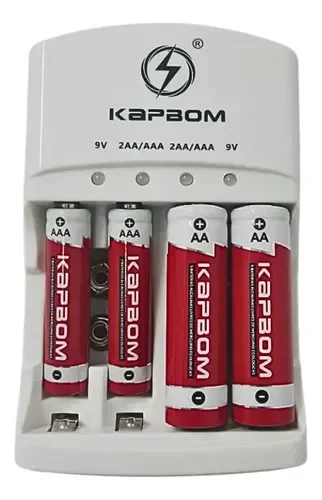 Carregador Kapbom Com Bateria Recarregável