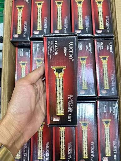 Maquininha De Cortar Cabelo Barba Lukton LFJ-3018