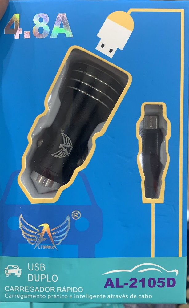 Carregador Veicular V8 AL-2105D