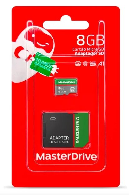 Cartão de Memória 8gb MasterDrive